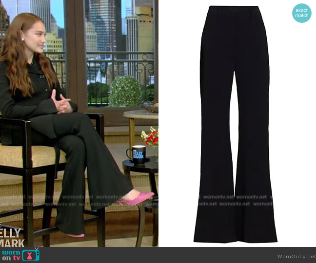 Proenza Schouler Stretch Crepe Pants worn by Lola Tung on Live with Kelly and Mark