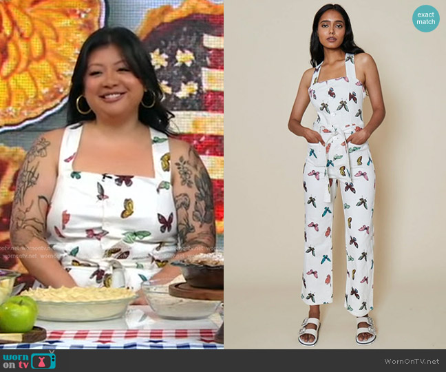 Rachel Antonoff Clem Jumpsuit in Butterfly worn by Stacey Mei Yan Fong on Good Morning America