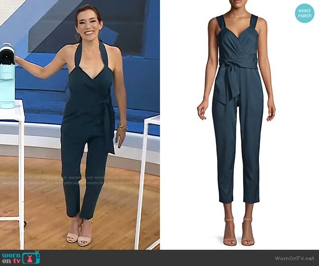 Rebecca Taylor Pleated Cropped Leg Jumpsuit worn by Amy E. Goodman on Today