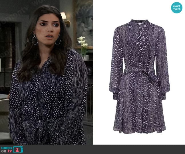 Reiss Luella Dress worn by Brook Lynn Quartermaine (Amanda Setton) on General Hospital