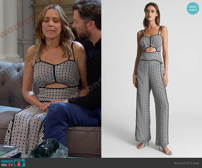 Reiss Remi Jumpsuit worn by Nicole Walker (Arianne Zucker) on Days of our Lives