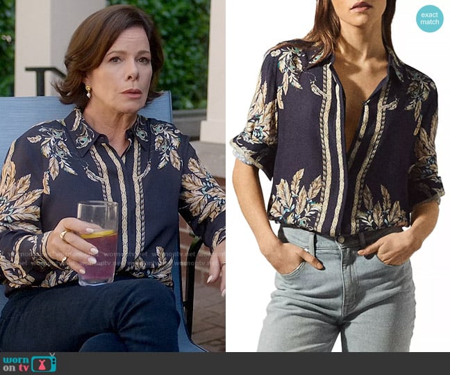 Reiss Tiff Blouse worn by Margaret Wright (Marcia Gay Harden) on So Help Me Todd