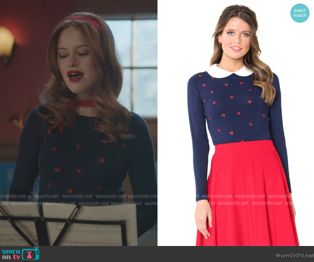 WornOnTV: Cheryl’s blue floral print sweater on Riverdale | Madelaine ...