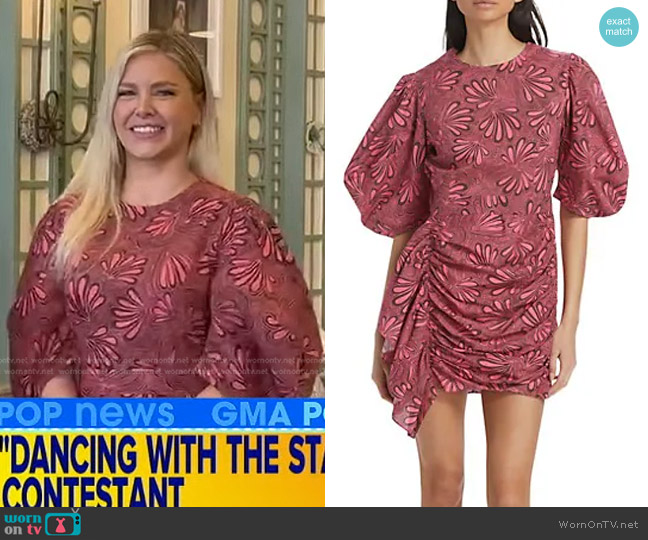 Rhode Pia Dress in Neon Pink Paraiso worn by Ariana Madix on Good Morning America