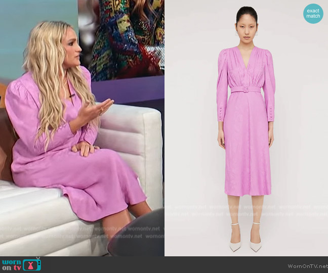 WornOnTV: Jamie Lynn Spear’s pink belted dress on Access Hollywood ...