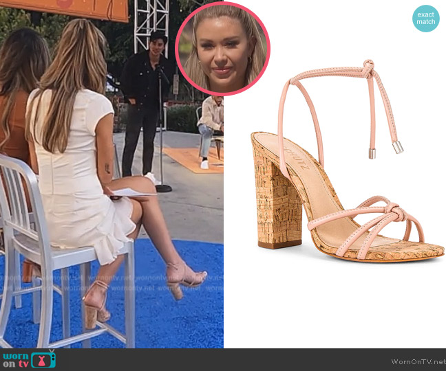 Schutz Suzy High Block Heel worn by Gabriela Windey on The Bachelorette