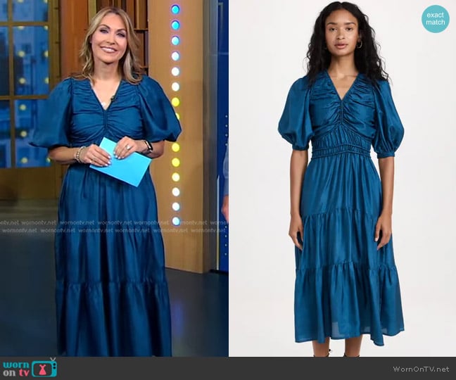 Sea Kyle Silk Dress worn by Lori Bergamotto on Good Morning America