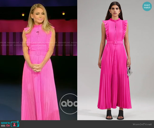 Kelly’s pink pleated dress on Generation Gap