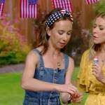 Shannon Doherty’s denim mini dress on Live with Kelly and Mark