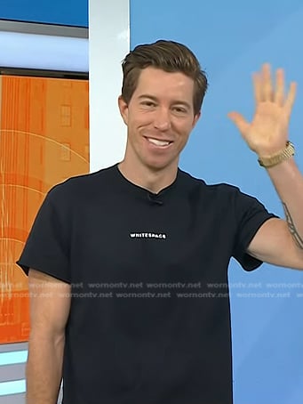 Shaun White's whitespace logo print tee on Today