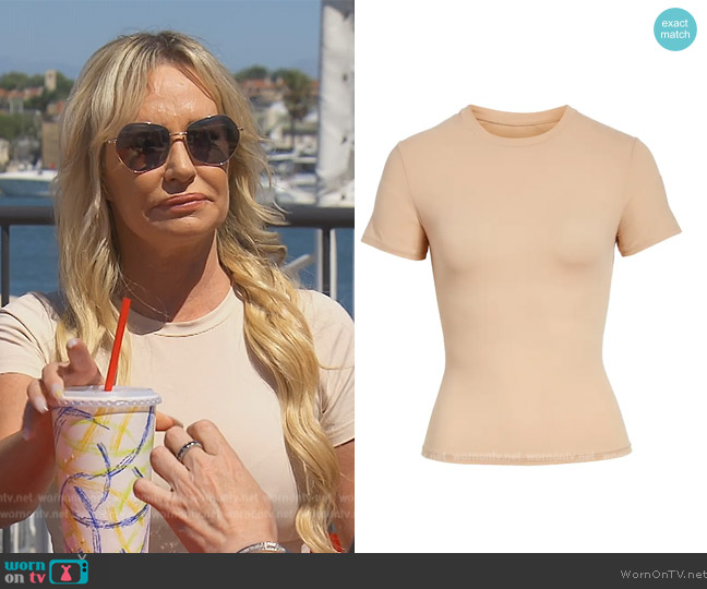 Skims Fits Everybody T-Shirt worn by Taylor Armstrong on The Real Housewives of Orange County