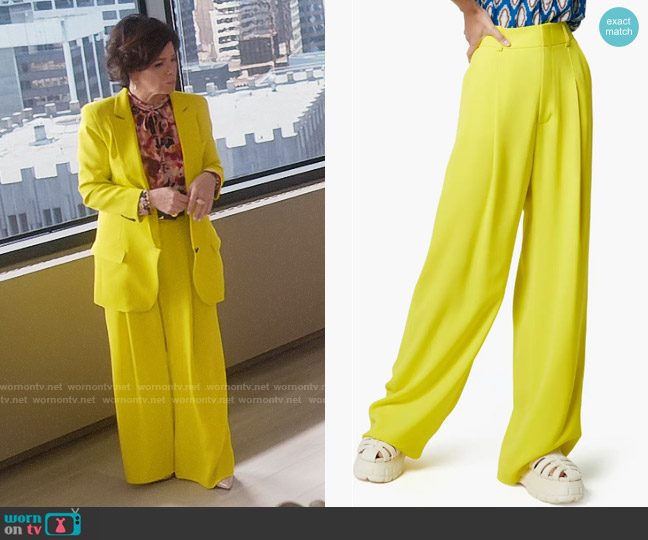 Smythe Pleated Wide Leg Trousers worn by Margaret Wright (Marcia Gay Harden) on So Help Me Todd