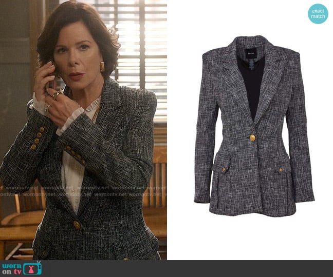 Smythe Longline Tweed Blazer worn by Margaret Wright (Marcia Gay Harden) on So Help Me Todd