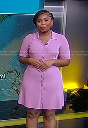 Somara Theodore’s pink polo dress on Good Morning America