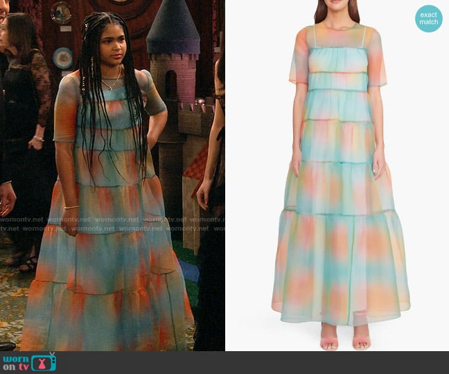 Staud Hyacincth Maxi Dress worn by Millicent (Jaidyn Triplett) on iCarly