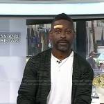 Sterling K. Brown’s grey space dye cardigan on Today