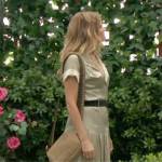 Summer’s light green long satin shirt dress on The Young and the Restless