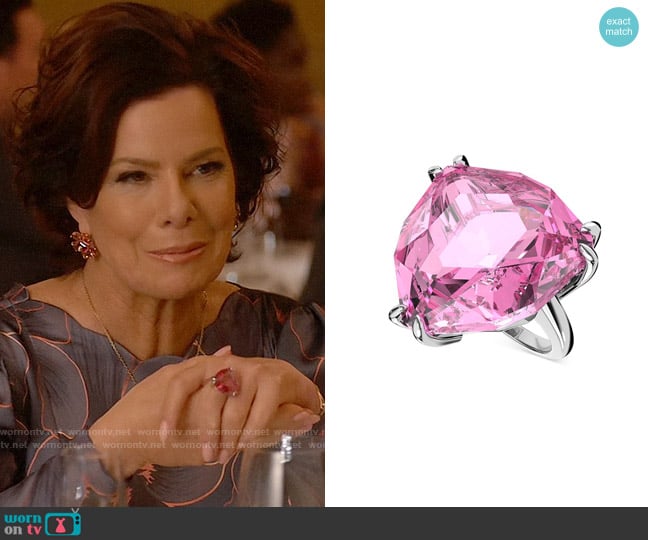 Swarovski Millenia Cocktail Ring worn by Margaret Wright (Marcia Gay Harden) on So Help Me Todd