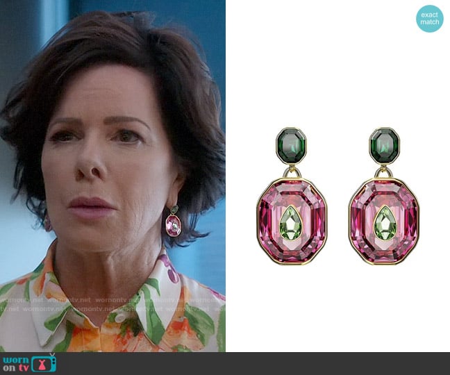 Swarovski Chroma Earrings worn by Margaret Wright (Marcia Gay Harden) on So Help Me Todd