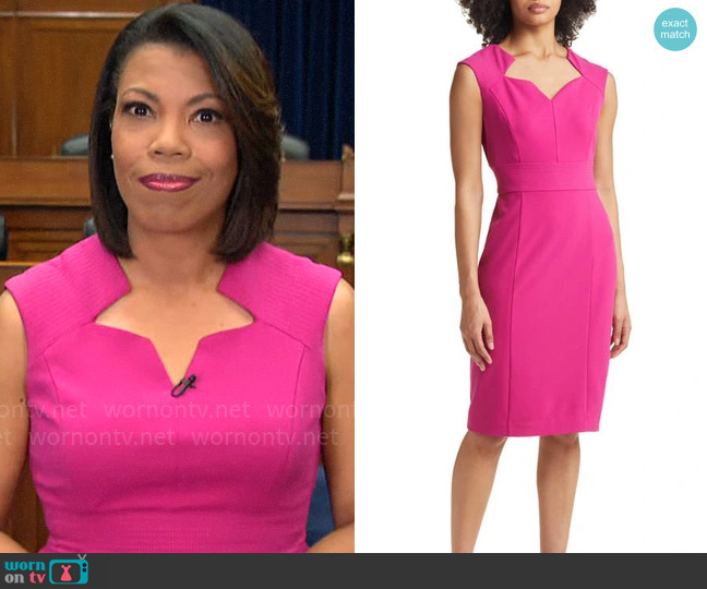 WornOnTV: Nikole Killion’s pink zig zag neckline dress on CBS Mornings ...