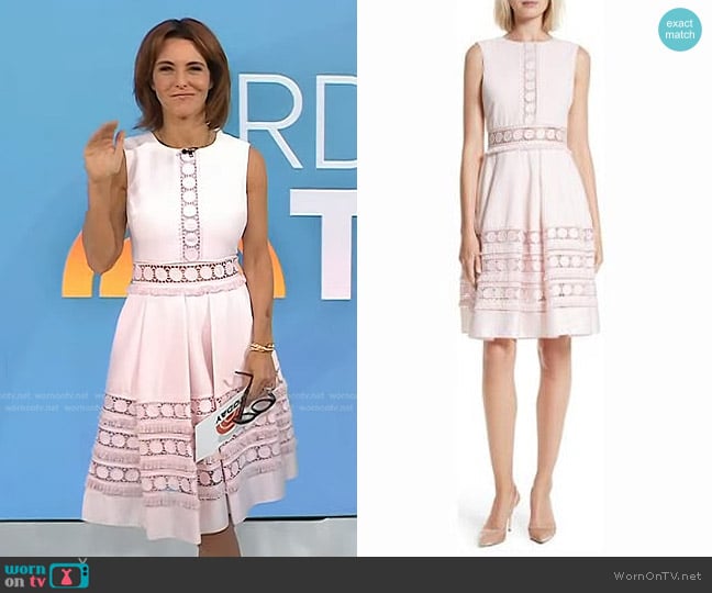 Ted Baker Olym Contrast Trim Dress worn by Stephanie Ruhle on Today