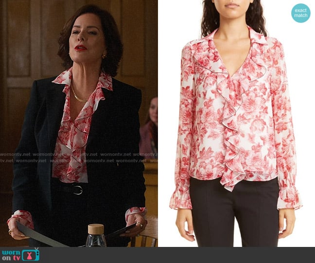 Ted Baker Laurent Blouse worn by Margaret Wright (Marcia Gay Harden) on So Help Me Todd