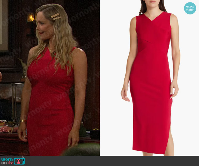 Ted Baker Mikella Dress in Bright Pink worn by Donna Logan (Jennifer Gareis) on The Bold and the Beautiful