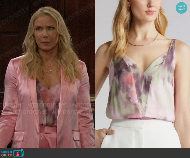 Ted Baker Nethiia Top worn by Brooke Logan (Katherine Kelly Lang) on The Bold and the Beautiful