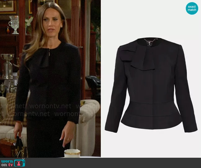 Ted Baker Rayal Jacket worn by Heather Stevens (Vail Bloom) on The Young and the Restless