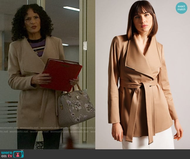 Ted Baker Rosiaas Coat worn by Francey (Rosa Arredondo) on So Help Me Todd