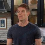 Tripp’s navy tee on Days of our Lives