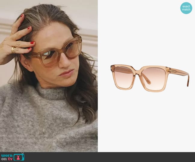 Tom Ford FT0952 in Brown / Mirrored worn by Jenna Lyons on The Real Housewives of New York City