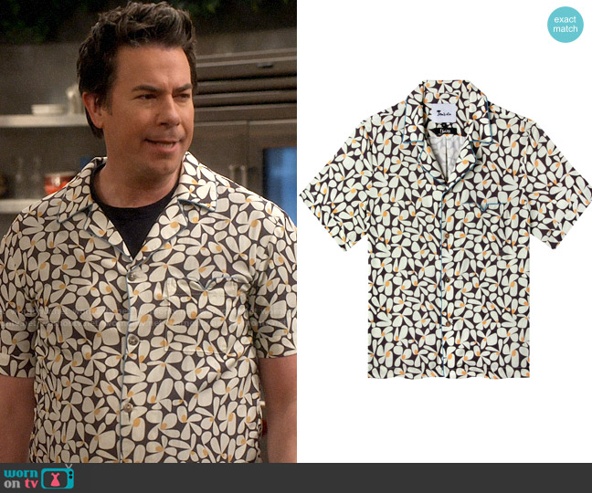 Wornontv Spencers Black Flower Print Shirt On Icarly Jerry Trainor Clothes And Wardrobe 4166