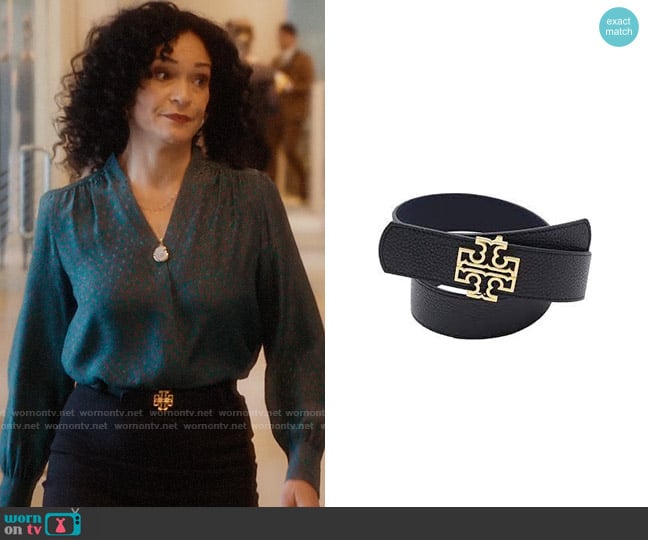 Tory Burch Britten Belt worn by Francey (Rosa Arredondo) on So Help Me Todd