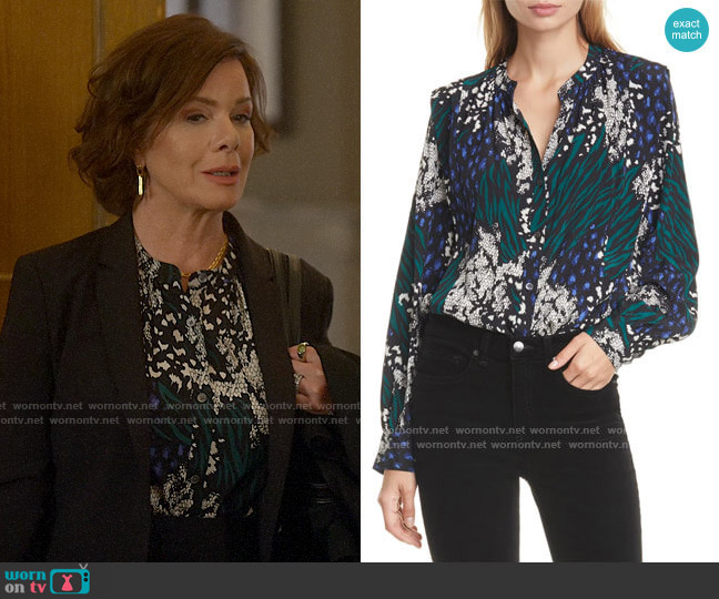 Veronica Beard Buckley Top worn by Margaret Wright (Marcia Gay Harden) on So Help Me Todd