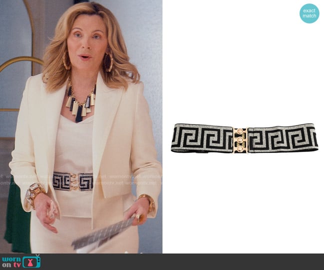 Versace Greca Belt worn by Madolyn Addison (Kim Cattrall) on Glamorous