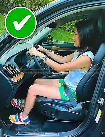 Vicky's green floral shorts and multicolor sneakers on Today