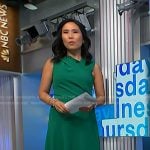 Vicky’s green dress on NBC News Daily