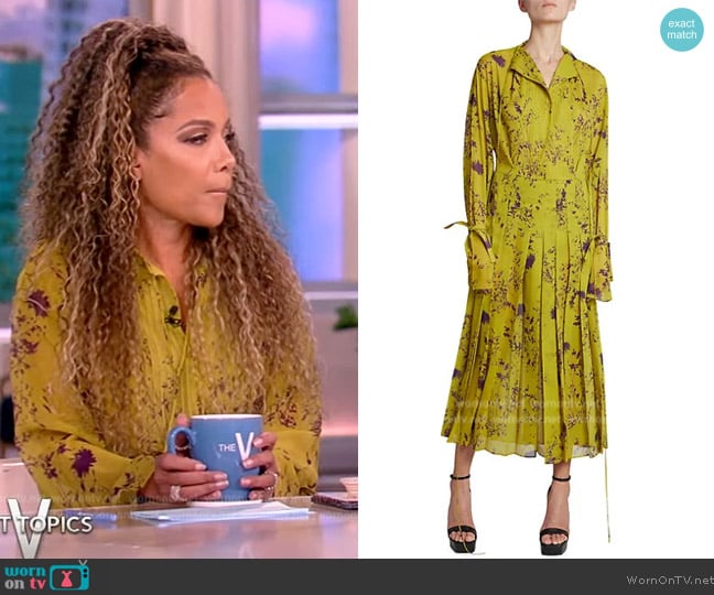 WornOnTV: Sunny’s yellow floral print dress on The View | Sunny Hostin ...