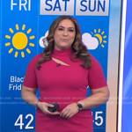 Violeta Yas’s pink cutout dress on NBC News Daily