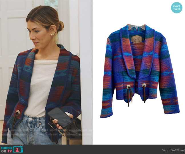 Woolrich Printed Jacket worn by Erin Lichy on The Real Housewives of New York City