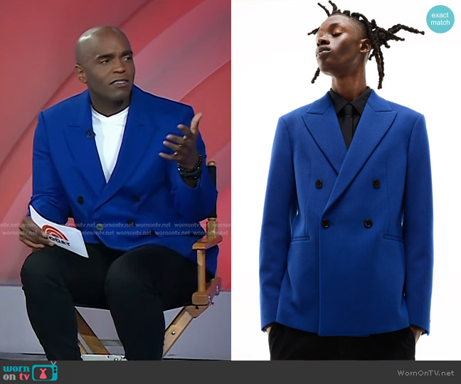 Zara Double Breasted Blazer worn by Chris Witherspoon on Today