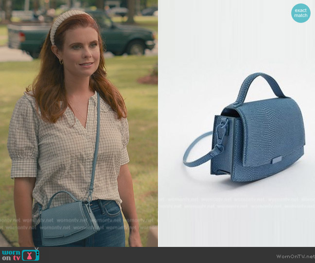 Zara Crossbody Bag worn by Maddie Townsend (JoAnna Garcia Swisher) on Sweet Magnolias