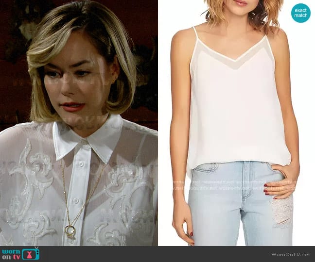 1.State Chiffon Camisole Top worn by Hope Logan (Annika Noelle) on The Bold and the Beautiful