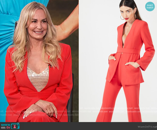 BCBGMAXAZRIA Blazer Pant Set worn by Taylor Armstrong on E! News