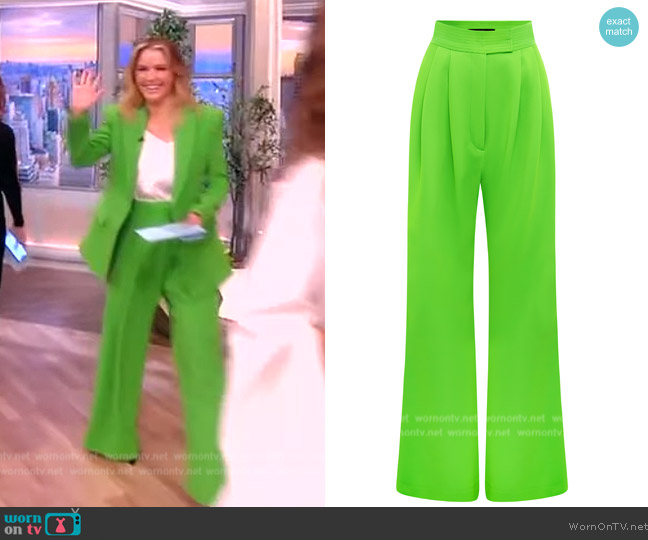 WornOnTV: Sara’s green blazer and pants on The View | Sara Haines ...