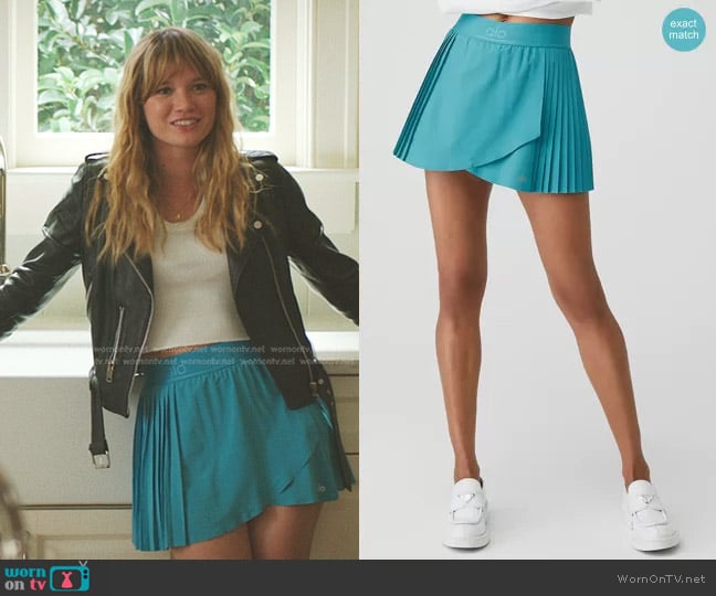 Alo Aces Tennis Skirt worn by Taylor Jewel (Rain Spencer) on The Summer I Turned Pretty