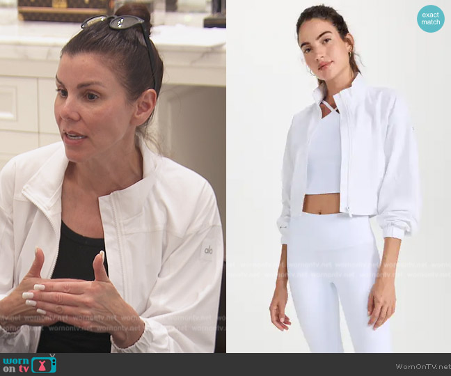 WornOnTV: Heather's white zip jacket on The Real Housewives of