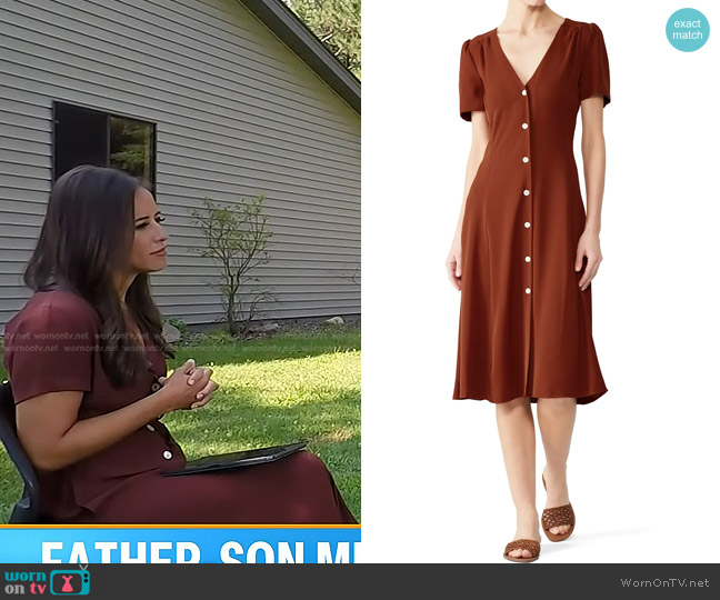 Amanda Uprichard Maura Dress worn by Kaylee Hartung on Today