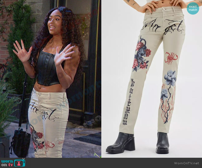 BDG Low-Rise Skinny Jean worn by Talia Hunter (Aketra Sevellian) on Days of our Lives